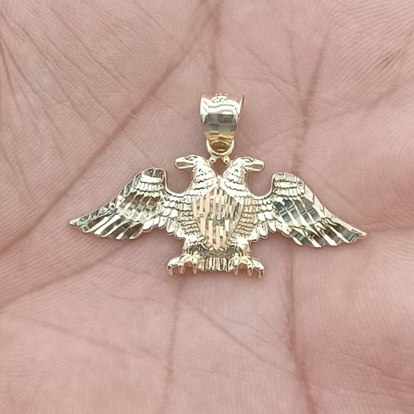 10kt Real Gold Eagle Pendant